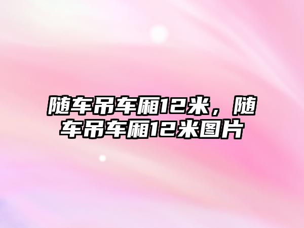 隨車吊車廂12米，隨車吊車廂12米圖片